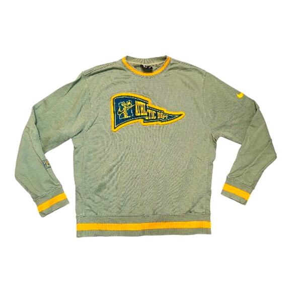 VTG NIKE Sportswear Athletic Dept Sage Green Pullover Sweatshirt Men's Size M - Picture 1 of 6